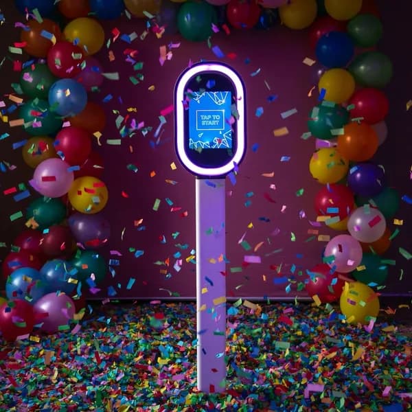 Tulsa Stationary Luxury Photo Booth Rental Setup 3