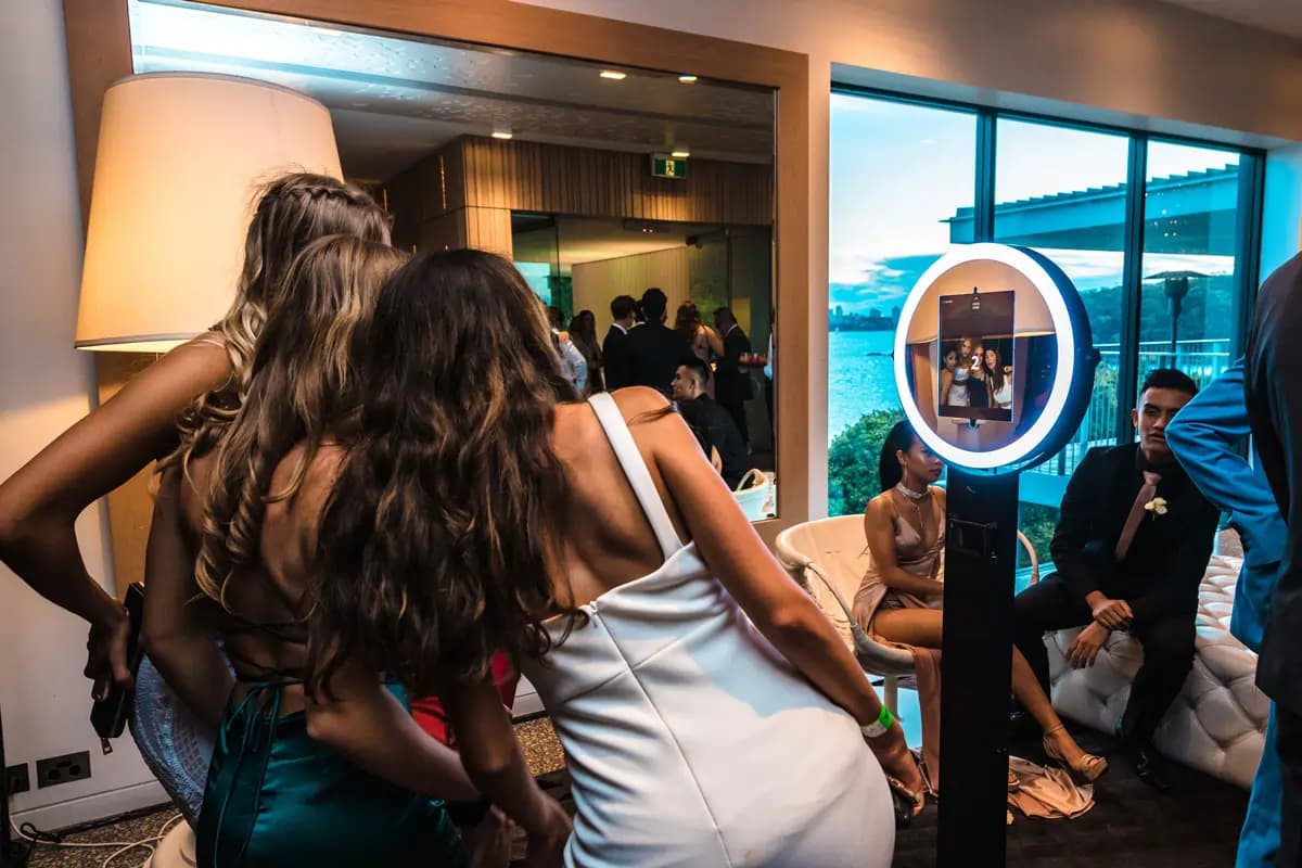 Tulsa Stationary Luxury Photo Booth Rental Setup 4